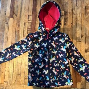 Mountain Warehouse kids unicorn jacket. Size 7-8. Excellent condition.